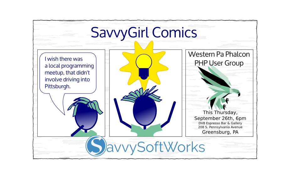 SavvyGirlComics's tweet photo. @phalconphp #PhalconMeetup @garyanewsome @PaulSCoder @MissShurie @murphzach21 @Diablod0g https://t.co/1m1BX7VJGp