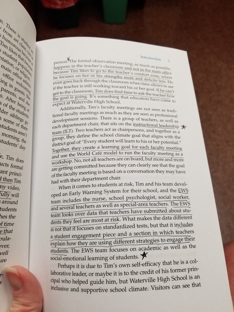 Cahillmomof6's tweet photo. Not very far into it but already finding great stuff and making notes! #changeagent #schoolclimate #seemssosimple @PeterMDeWitt thank you! https://t.co/1u49IAABWq
