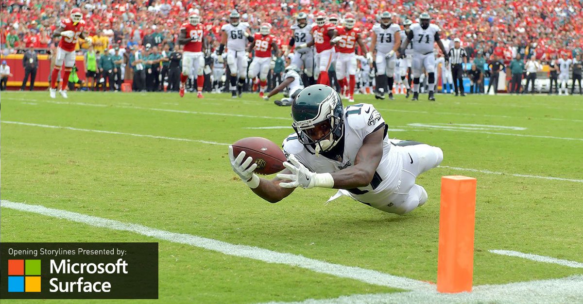 Microsoft <a href="/surface/">Microsoft Surface</a> Opening Storylines: It was a tough loss, but Alshon Jeffery is finding his groove.

📰: phieagl.es/2fuzBca