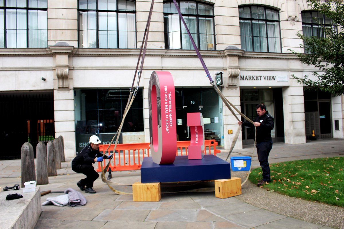 Installations on site Saturday for the @IconDesignTrail with the help of an amazing team Richard Morrell &amp; <a href="/mtec0/">Mtec</a> 

fluidoffice.com/installation-d…