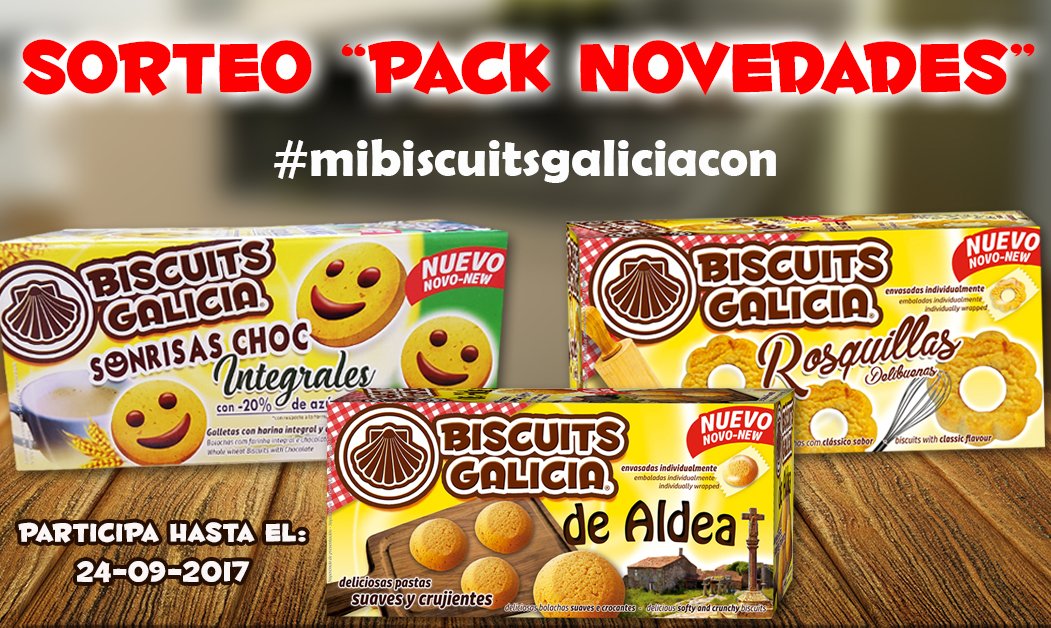 biscuitsgalicia's tweet photo. ¡#Sorteo lote #BiscuitsGalicia! Participa➡️
Haz RT con #mibiscuitsgaliciacon y siguenos @biscuitsgalicia 🍀
Fin: 24/9. Sorteo en FB y TW https://t.co/tMmFJ4pPgj