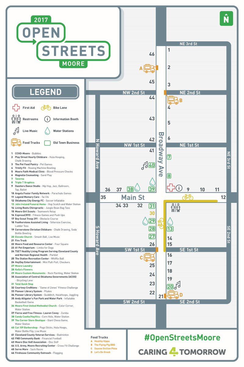 cityofmoore's tweet image. Open Streets Moore Sunday September 24th 12:30 - 3:30pm Old Town Moore Downtown @HealthyHippo2_0 @Letsdogreek @FlyingPigOKC @SauceeSicilian