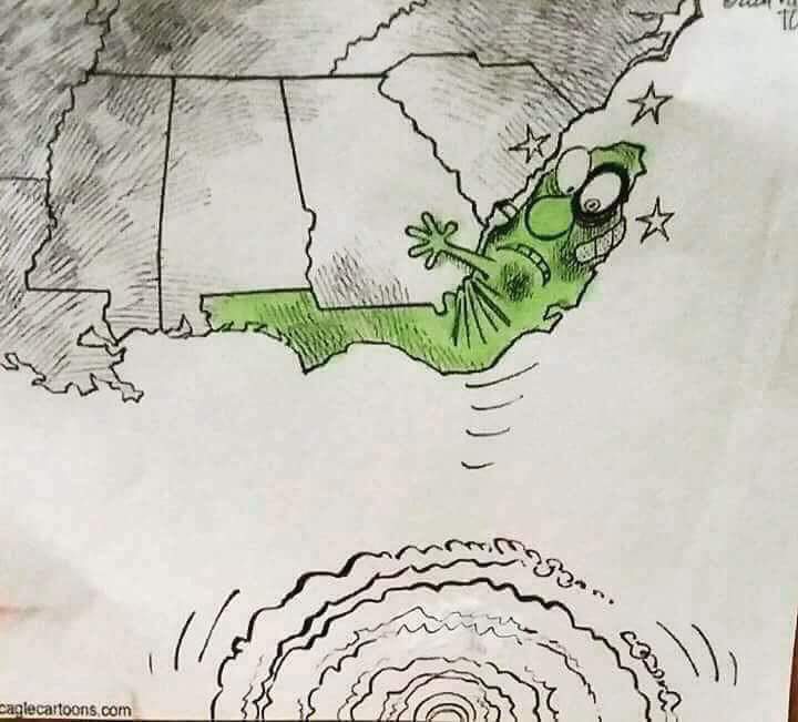 HiLyBlessed1's tweet photo. #poorFlorida!  Stay away #HurricaneMaria https://t.co/IMT70RWNAt