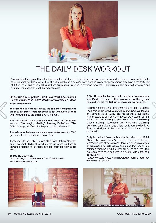 Health Magazine On Twitter The Daily Desk Workout Https T Co