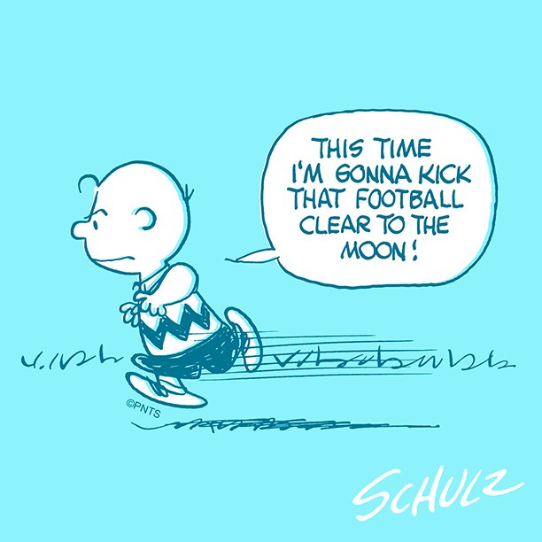 Snoopy's tweet image. Never give up #MondayMotivation