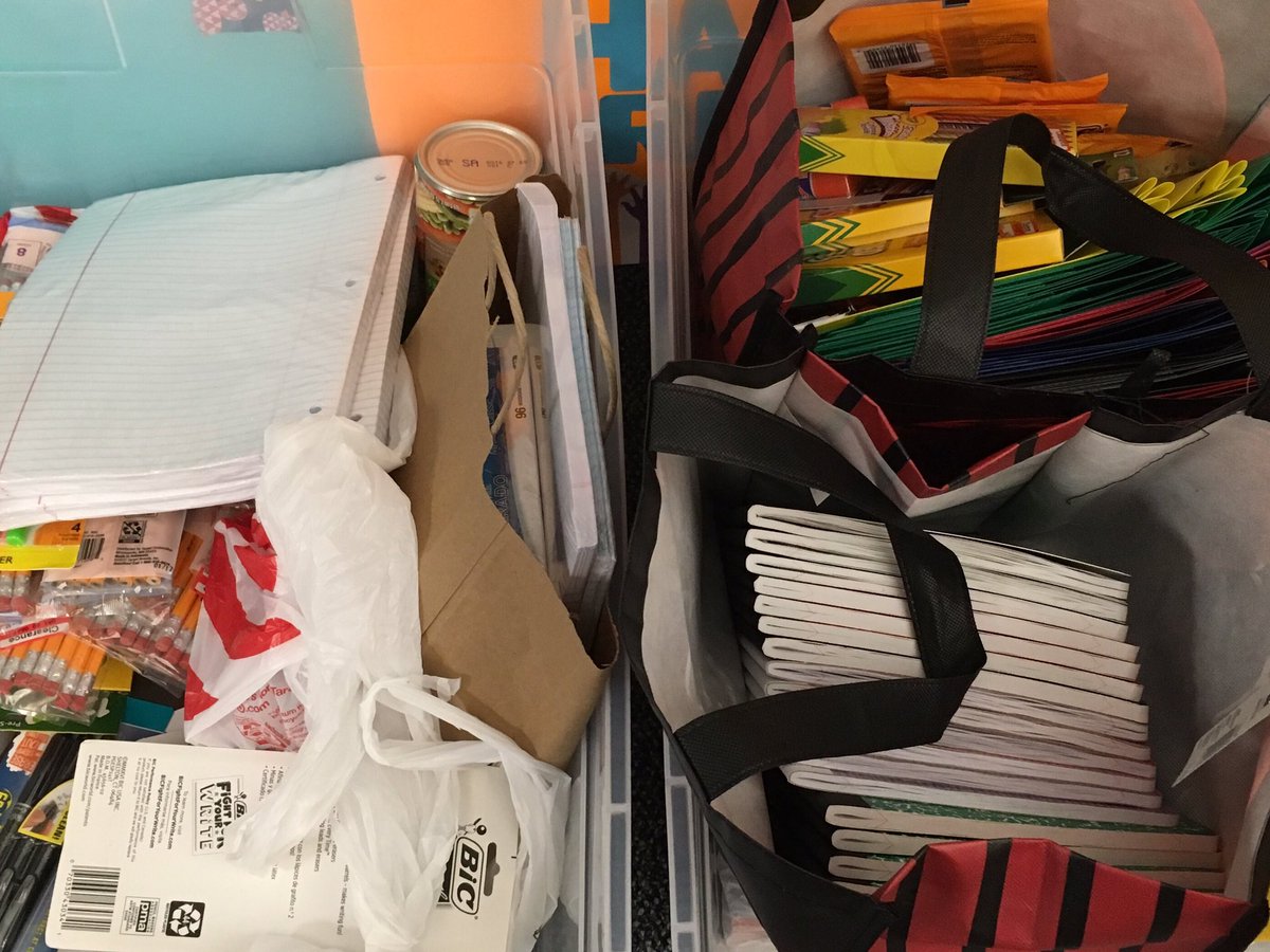 OTECougars's tweet image. Helping Hands School Supply Drive, Sept 18-21.  Donations are coming in! Thank you Cougars 😁