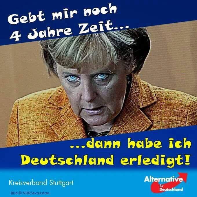 Buma2044's tweet photo. Merkel macht Deutschland in den nächsten vier Jahren fertig, das ist so sicher wie das Amen in der Kirche! #stadtbergen #augsburg #münchen https://t.co/TOauQ31DDN