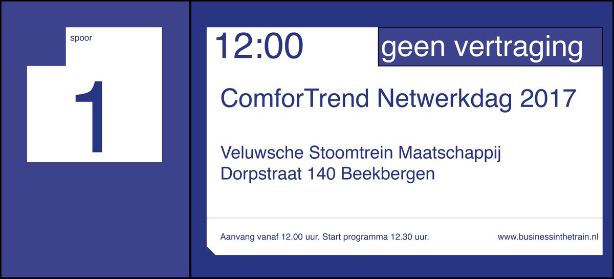 We gaan bijna vertrekken! Nog 1 dag! businessinthetrain.nl