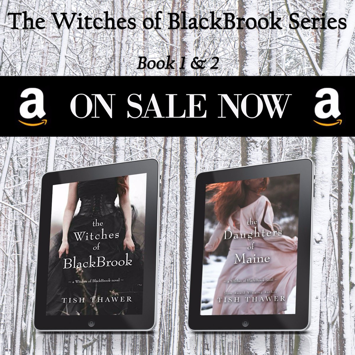 TishThawer's tweet photo. Thanks to #Amazon BOTH books in the #WitchesofBlackBrookseries are still on #sale https://t.co/sFEa9Iw9xP https://t.co/P4i8LwAiDe #witches https://t.co/juHCGxoPjV