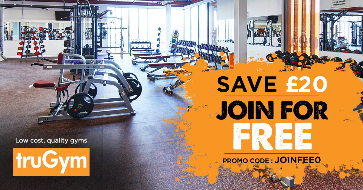 truGym's tweet photo. #truGym comes to you with an exciting #Join_For_Free offer. Join today and pay nothing. Use promo code "JOINFEE0" https://t.co/ZYldYf3tTs https://t.co/jgA6BgjDzW
