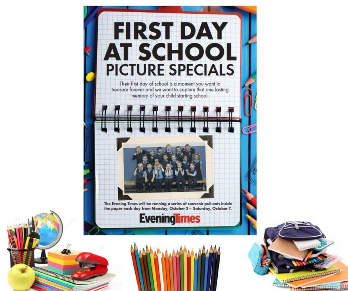 stmarysmaryhill's tweet image. Primary 1 parents don't forget the P1 photographs will be featured from 2nd October! #eveningtimes #firstdayofschool2017