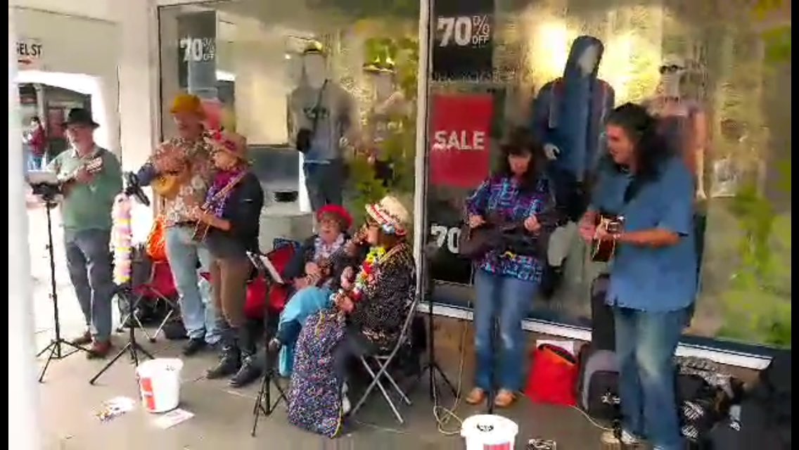 CarmUkes's tweet photo. A photo of the members who Busked for @athritisuk last week. Thanks to all or their help and generosity. https://t.co/GA7TDOdlxk