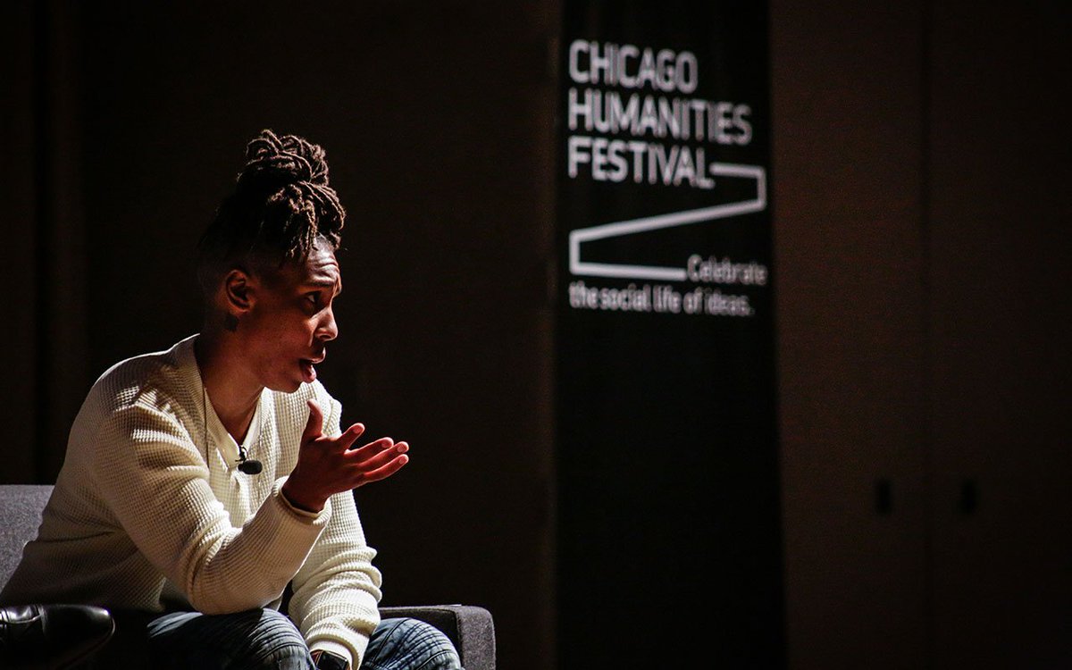 chihumanities's tweet photo. Congrats, @LenaWaithe on last night's historic Emmy win! Thanks for joining us last fall at #CHFSpeed to talk your career, The Chi and more. https://t.co/z5vpkwIfMk
