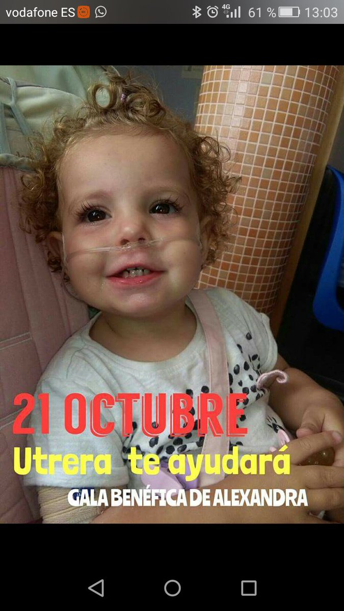 Franalkosa's tweet photo. Otra gala benéfica por Alexandra, esta vez nos arriesgamos a todo, aforo 15'000,  donativo 3€. Plz de toros Utrera dia 21 OCT. Conciertazo. https://t.co/rFF2cP3edD