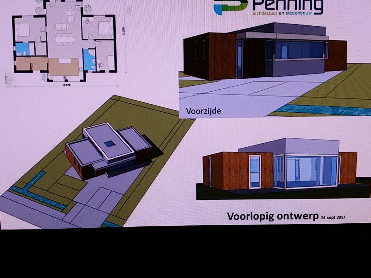 Voorlopig ontwerp voor #tinyhouse zeer goed ontvangen.
Door naar de volgende fase.