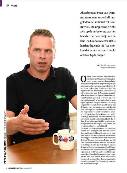 boerbewust's tweet photo. Mooi artikel in de @hetvakblad  met #BoerBewust initiatiefnemer Peter van Damme. https://t.co/fMsDcsg7YN