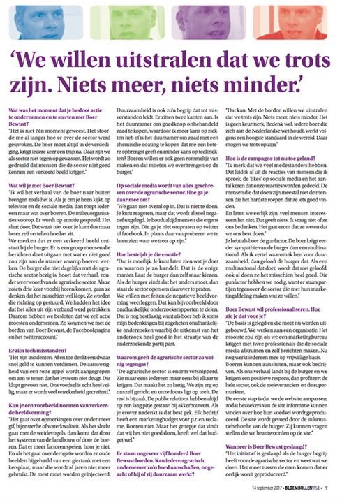 boerbewust's tweet photo. Mooi artikel in de @hetvakblad  met #BoerBewust initiatiefnemer Peter van Damme. https://t.co/fMsDcsg7YN