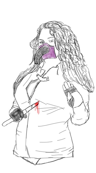 <a href="/DeeaMadame/">Fetisch Lady Christin</a> as a gas-masked assassin!