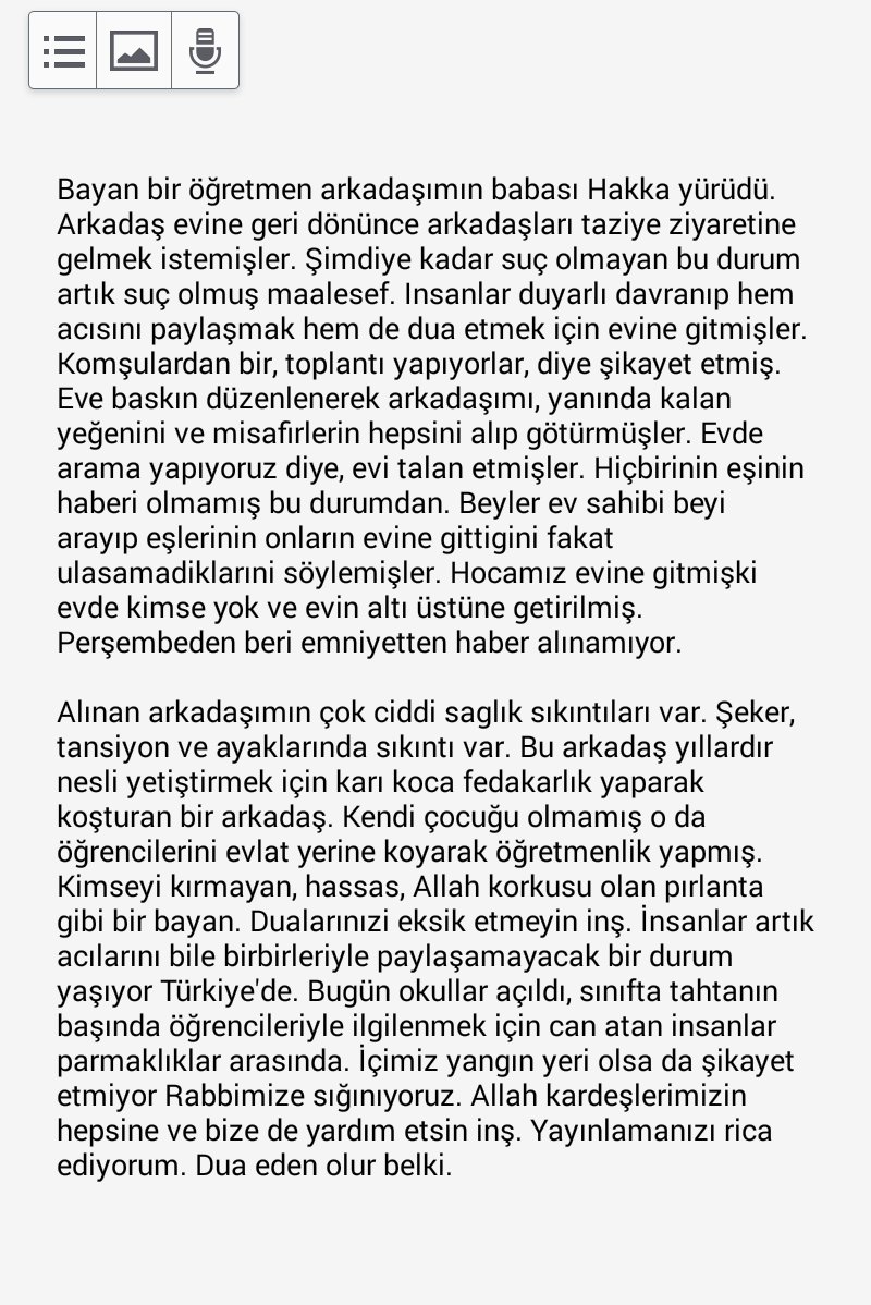 magdurmesaji's tweet photo. [ Taziye evine baskın ]

Taziye evi, toplantı yapılıyor diye ihbar edilmiş. Eve gelen polis evdeki bayanların hepsini gözaltına alıyor. https://t.co/sIpnitKPh9