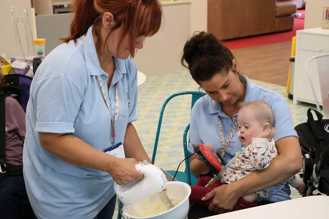 TeamMarlowe's tweet photo. Marlowe had an amazing time at @naomiandjack. Thankyou! You are all incredible. Here she is pressing the button to control the whisk! https://t.co/RXI7hJdY4W