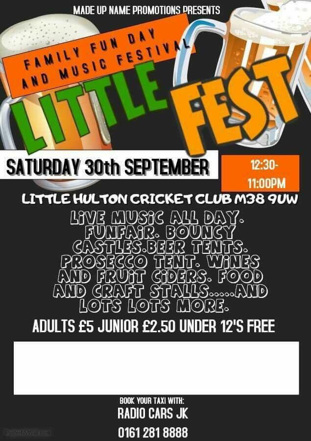 LHCC1876's tweet photo. Coming soon, get your tickets while you can.£5 for adults £2.50 for 18-12 year olds under 12's free.
Plenty beer and music #littlefest https://t.co/RRM5QxM4ld