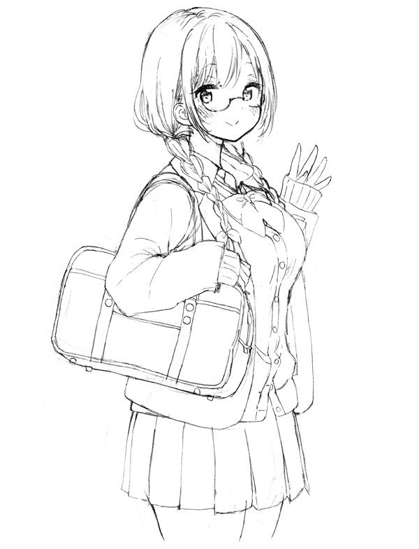 創作まんがのキャラの唯くんとめいちゃん。なかよく下校したり、手ふってくれたり、バイトしてたり、テンション高いとこんなかんじ 