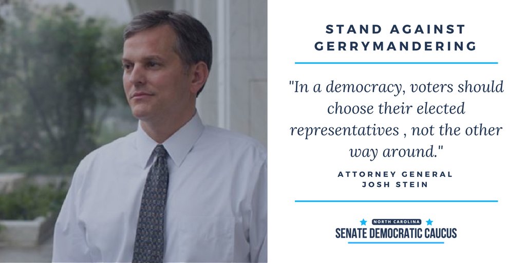 NCSenateDems's tweet image. Thank you, @JoshStein_, for standing up against partisan gerrymandering. #fairmaps