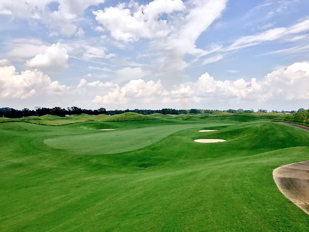 EpsonTour's tweet photo. Beautiful afternoon in @PrattvilleALgov...@RTJGolf Capitol Hill looking great for @Guardian_Champ Fri-Sun! #biggreens https://t.co/7XWdN1xn0x