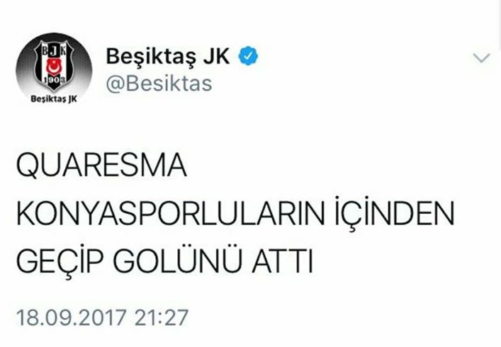 Tebrikler Efendi <a href="/Besiktas/">Beşiktaş JK</a>