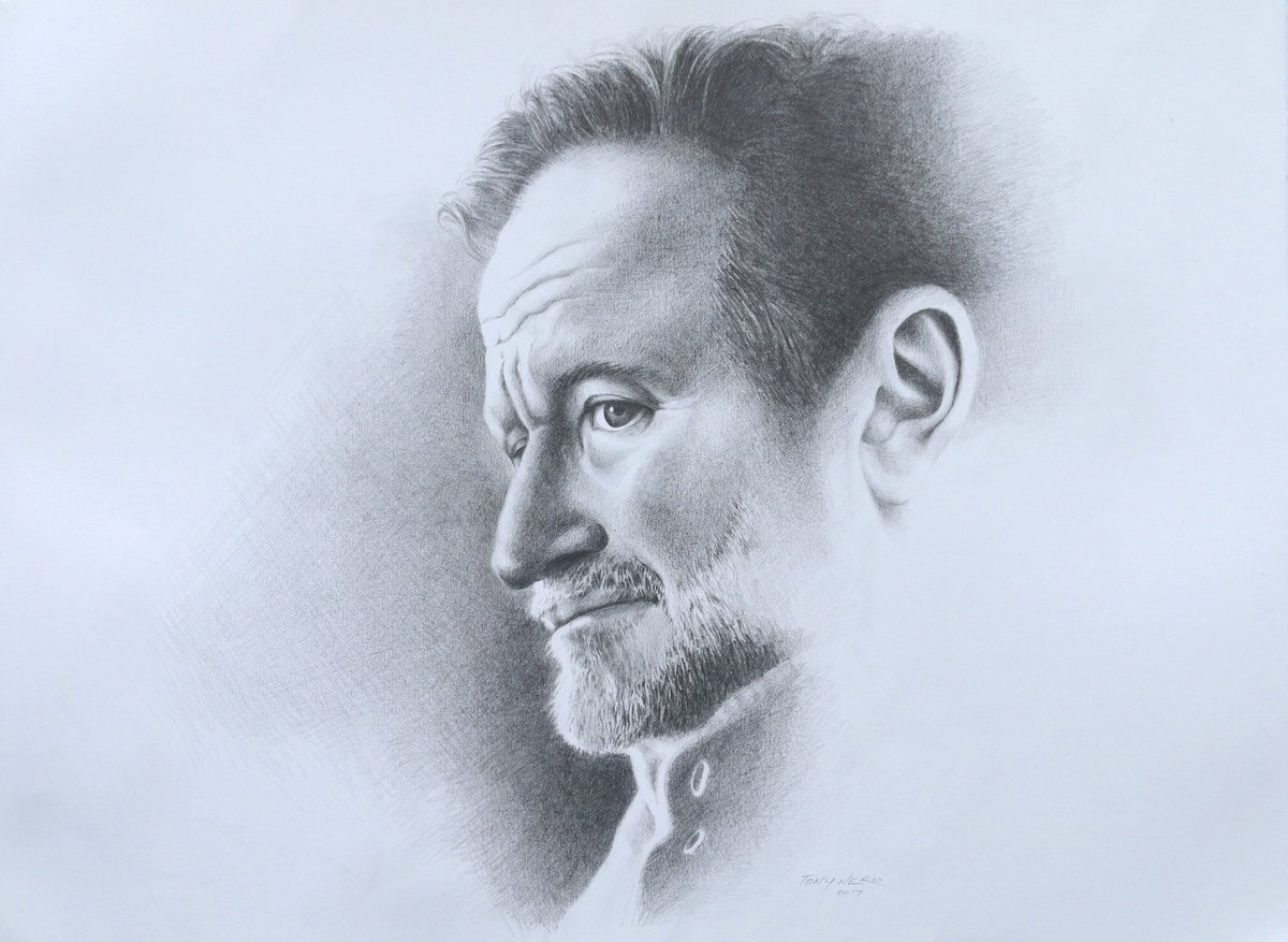#robinwilliams for my #thisisme #exhibition on until 28 Oct 2017 <a href="/NormanCrossArt/">Norman Cross Gallery</a> #Peterborough #paintings #drawings #Legends