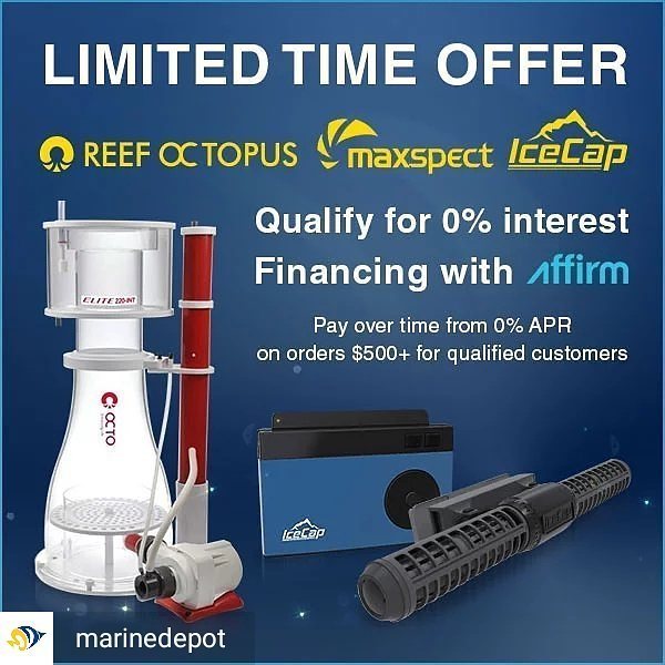 MaxspectLED's tweet image. For a limited time, on marinedepot.com choose @affirm at checkout and pay over 3, 6, or 12 months from 0% for qualified customers w…