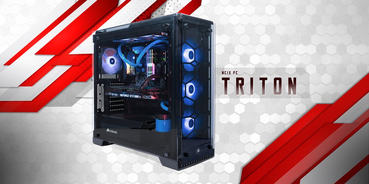 Introducing the Triton; our flashiest system ever. RGB, tempered glass, and liquid cooling, all in one PC. Triton: bit.ly/2xsH3yz