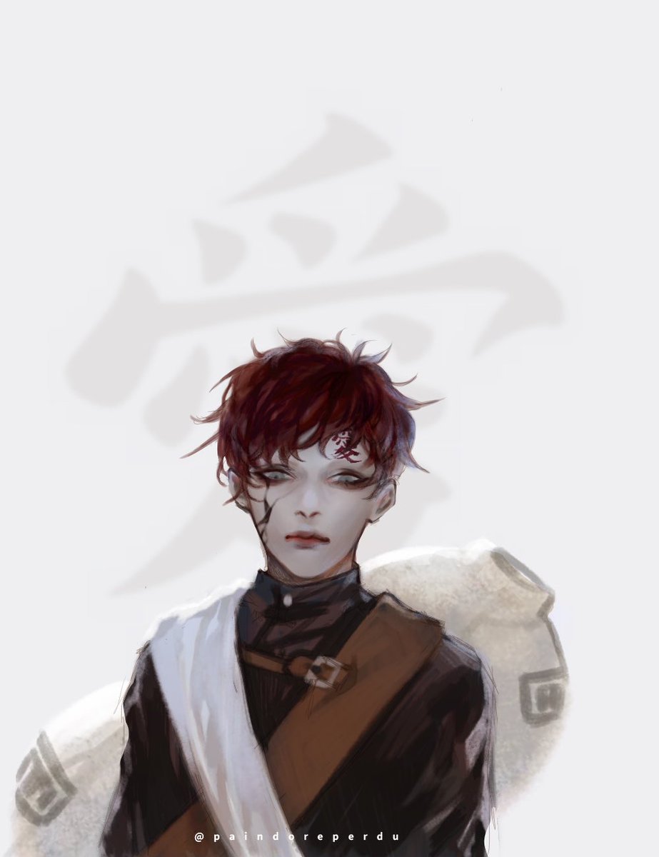 PaindorePerdu's tweet photo. gaara staying in konoha to teach the kids was precious 😭😭 

(warming doodle bc it's been a while I didn't draw) https://t.co/09IfdazDEZ