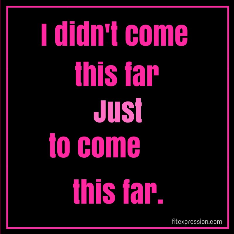 myfitexpression's tweet photo. "I didn't come this far just to come this far." - Unknown
#MotivationMonday #KeepGoing #BustThatPlateau https://t.co/B0BrlJENwU