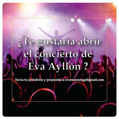 MINGAeventos's tweet photo. ⏳🔥🎤 Esta es la oportunidad que esperabas. 🎙️🎶 https://t.co/5rvKqZFbAP