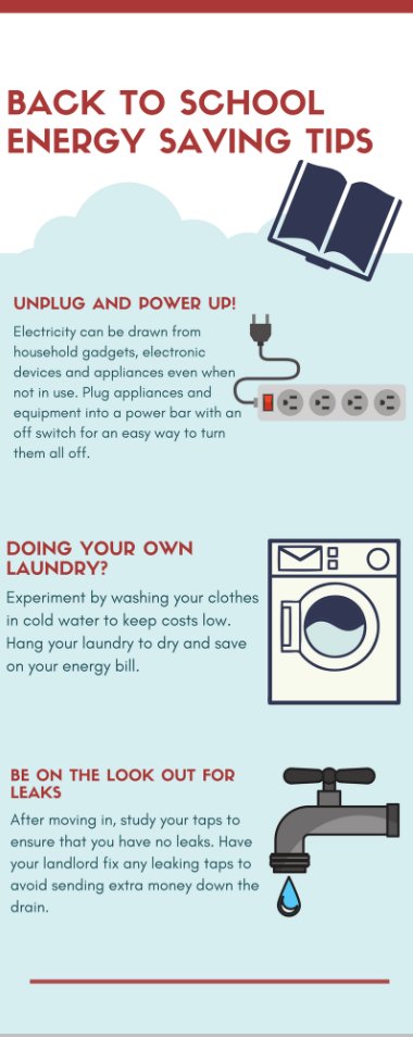 Bernice Puzon On Twitter Made An Infographic For Hydroone On Energy Saving Tips