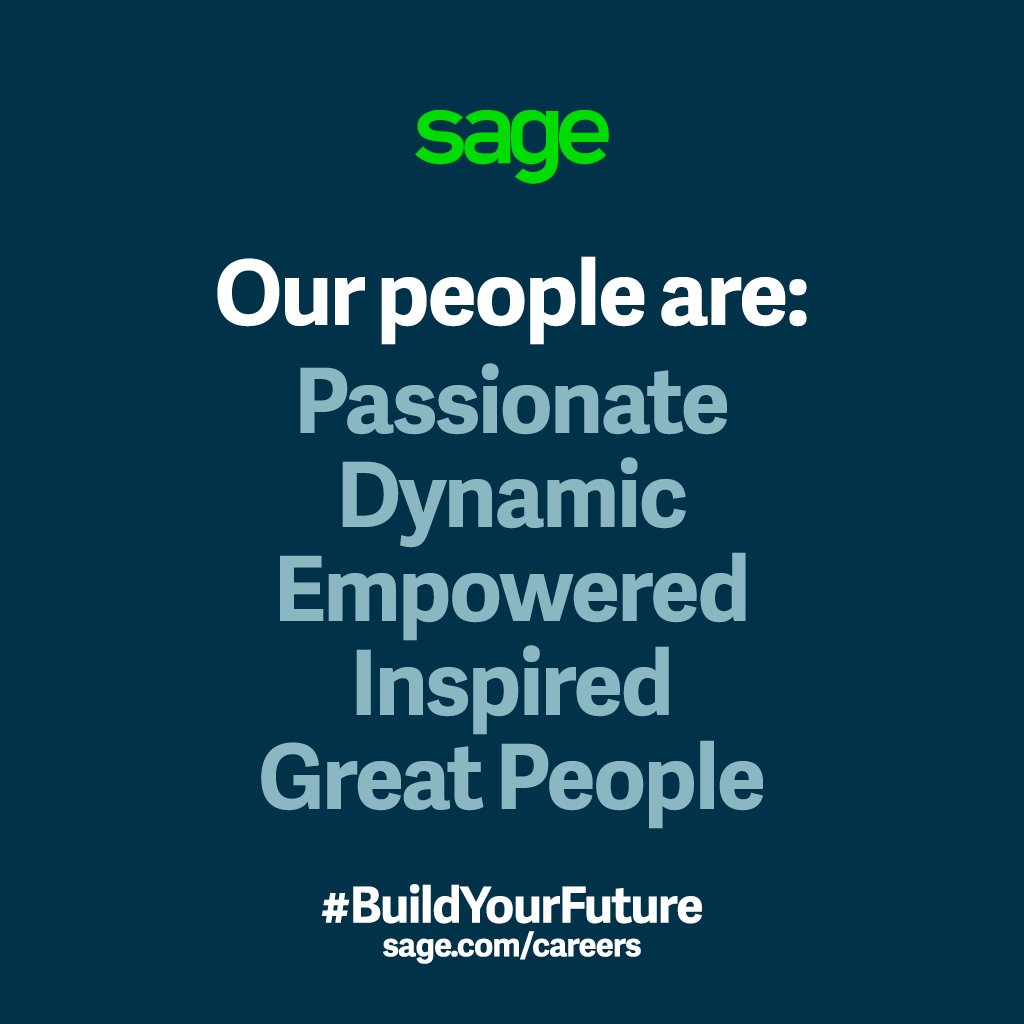 Land your dream job at Sage! sage.com/careers #LifeatSage #BuildYourFuture #MondayMotivation