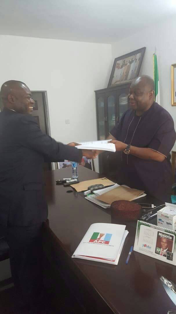 APC has confirmed Tony Nwoye as the party's governorship candidate in the upcoming Anambra State gubernatorial elections come November 18, 2017.v