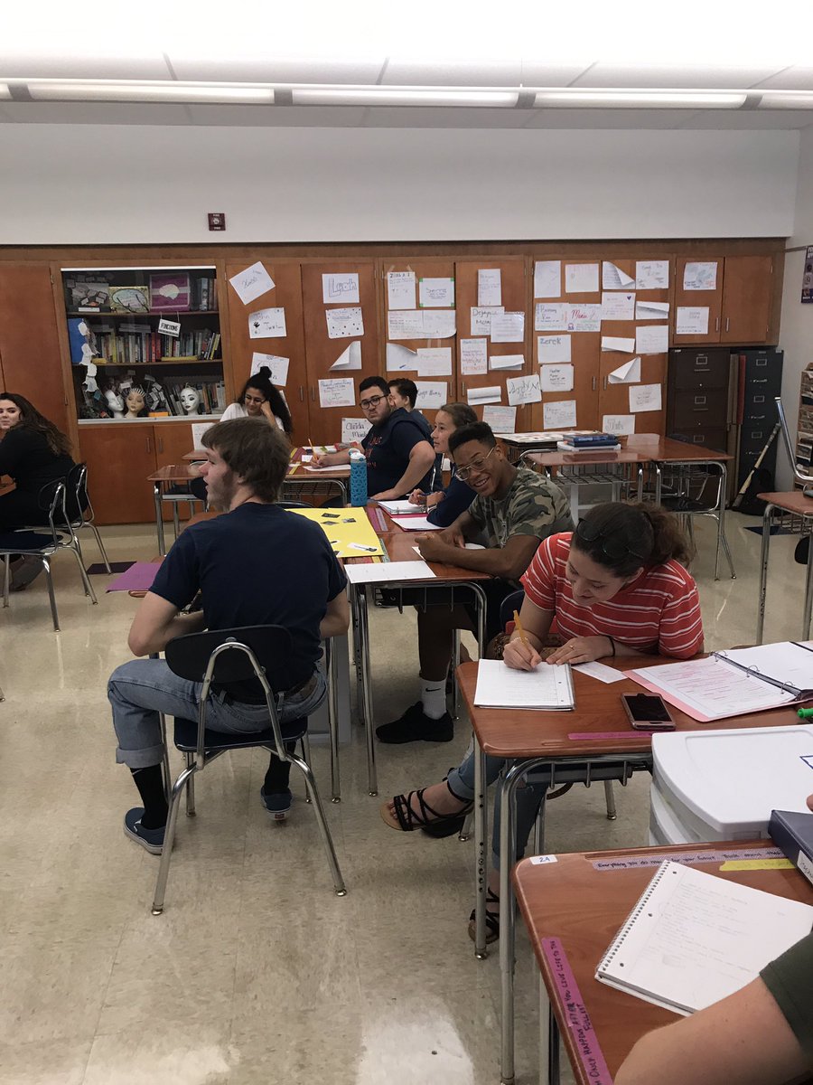 AlFutrick's tweet photo. Ms. Weaver's Pyschology class using graphic organizers to compare/contrast influential psychologists #communicationmonday @muhlsd https://t.co/KTi3IdrOwM