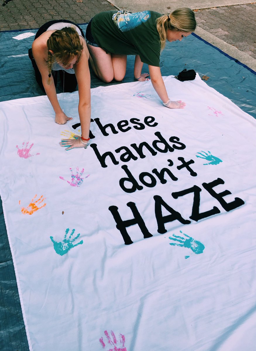 Our hands don't haze, neither should yours 💓✋🏻 #AntihazingWeek