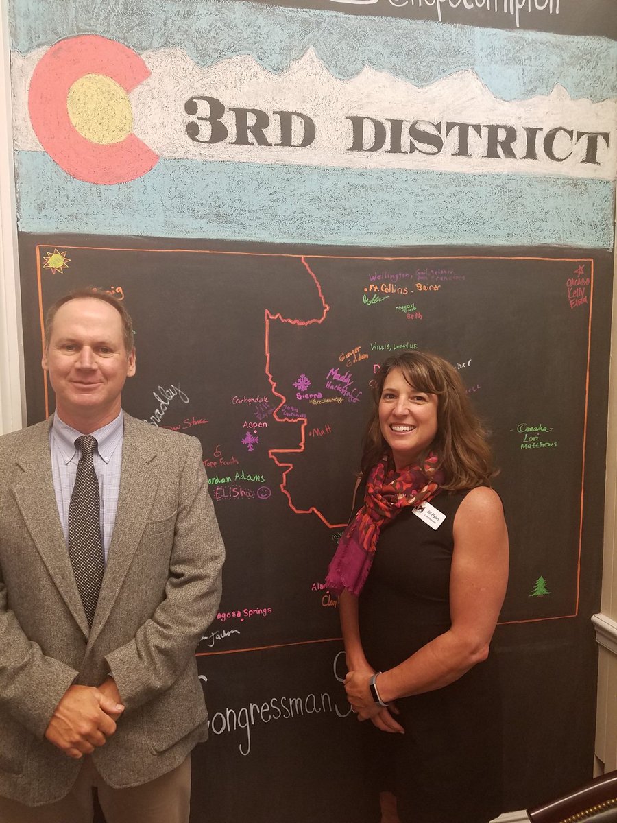 JillHRyan's tweet photo. D.C. meeting with Congressman Tipton's staff on our vanishing winters, wildfires and poor air quality, and the need for climate action. https://t.co/IMIGgEc7y1