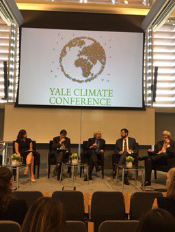 EdgarHertwich's tweet photo. Demand side and electricity #decarbonization essential for stopping #GlobalWarming says @EnergySecMoniz. #YaleFES https://t.co/5fKvYiCWYF