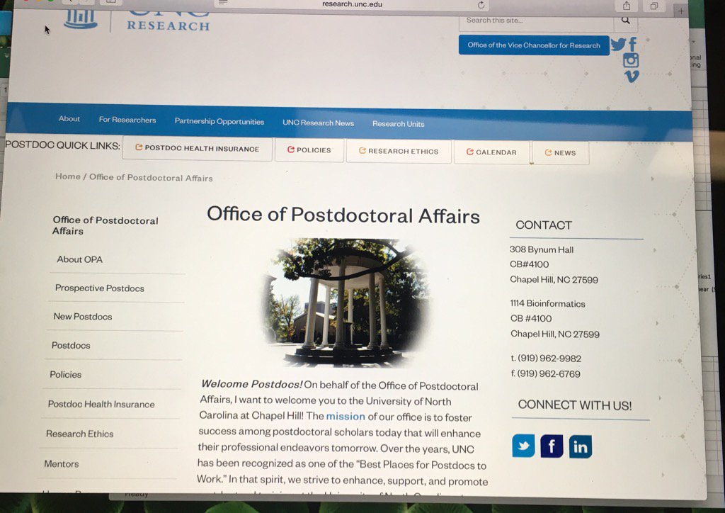 NancyKren's tweet photo. @UNCPostdoc  #UNCNPAW2017 #NPAW2017 I found info on the website https://t.co/e0YVRGXPeS