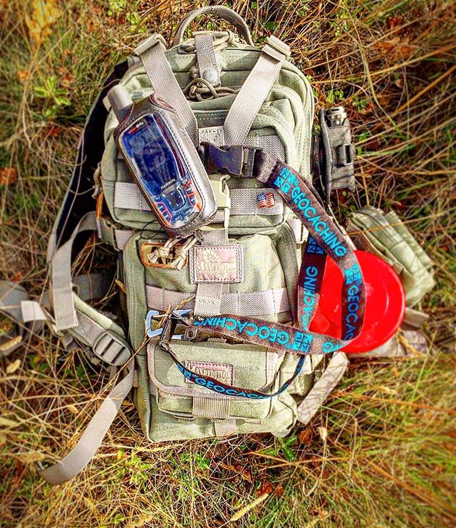GoGeocaching's tweet photo. What do cachers load into their geo-packs before a day on the trail? Top 10 #Geocaching Essentials: https://t.co/2VADIH5Nf6 https://t.co/F1mAEO578I