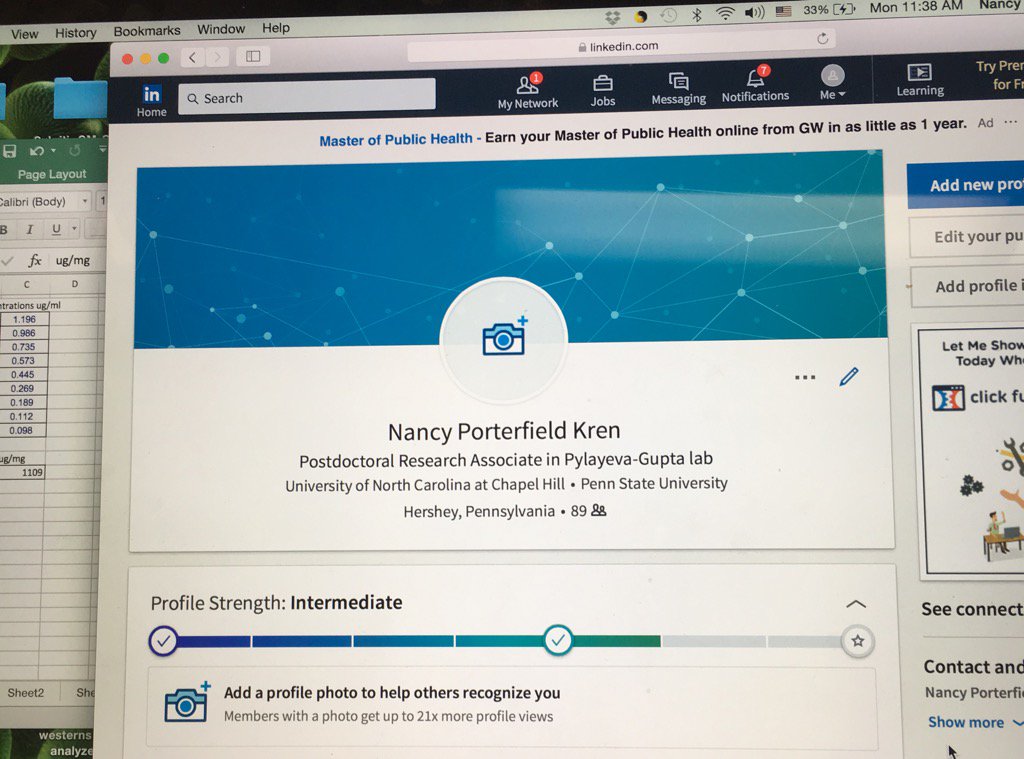 NancyKren's tweet photo. @UNCPostdoc my LinkedIn account #UNCNPAW2017 #NPAW2017 https://t.co/tP5U0kY8kr