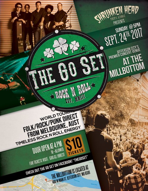 shrunkenheadjc's tweet photo. This Sunday! Straight from Melbourne Australia! Only $10! Get tickets online @ https://t.co/MCCGkPI0qu #thegoset #dtjc #livemusic #concert https://t.co/wDdgy2fkJK