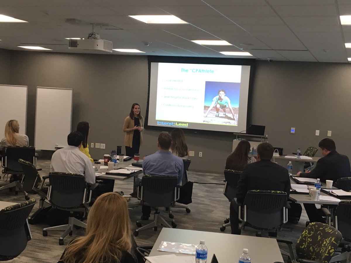 nschamberger's tweet photo. @selliott99 is coaching KSCPAs '20 up to 40' leadership class how to be a CPAthlete and lead with intention! @KSCPANews https://t.co/9KBw058nMx