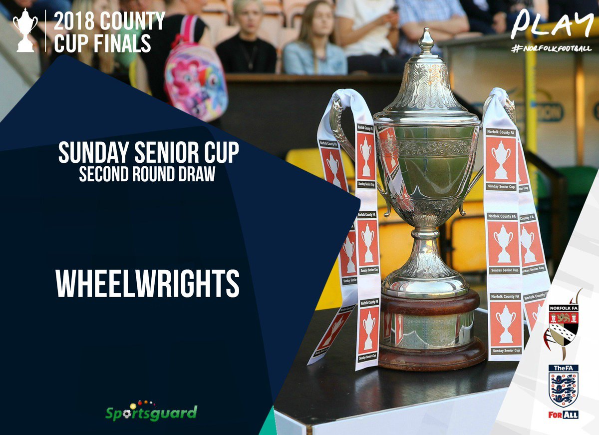 NorfolkCountyFA's tweet photo. We now have Wheelwrights! 

Off to play them will be Hemsby! 🐝🐝🐝

#SundaySenior ⚽️🏆 https://t.co/olAROUuoyT