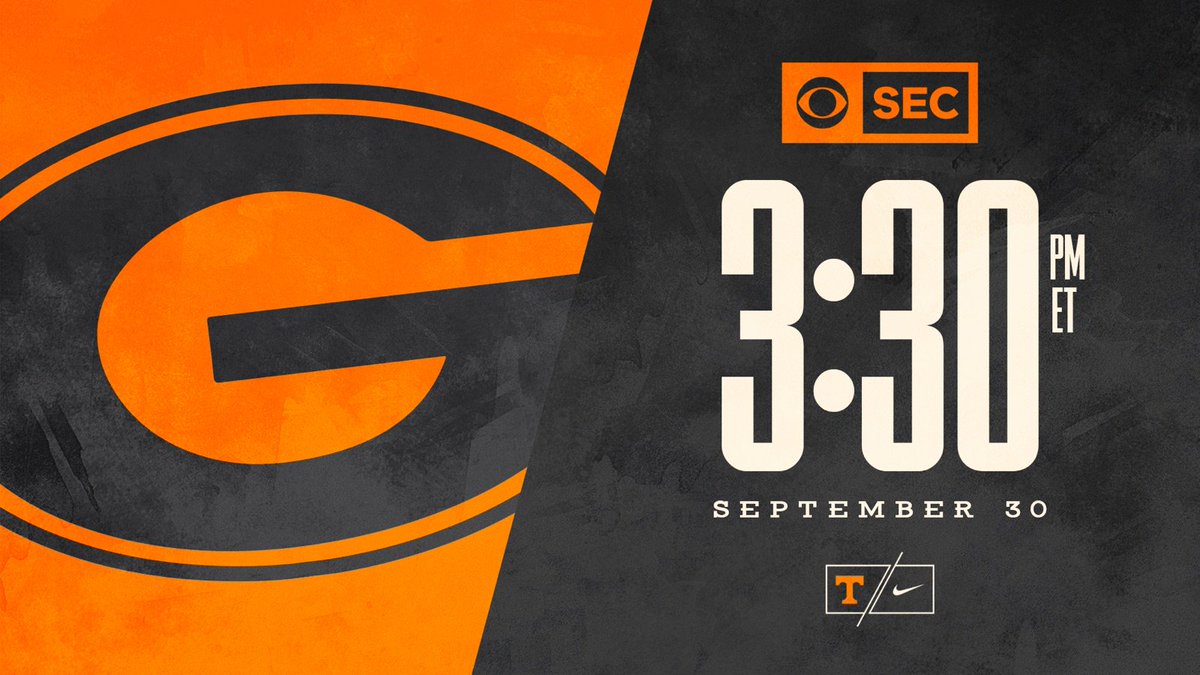 Vol_Football's tweet photo. For the 3rd straight season, the #Vols and Dawgs will meet on @SEConCBS
#GBO 🍊 https://t.co/H9mOe2xbLV