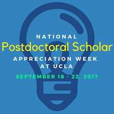 UCLAGradSchool's tweet photo. This week, UCLA celebrates #NPAW2017 with 100+ schools nationwide! Thanks, #UCLApostdocs! Check out https://t.co/m8xAuAU2ba for event info. https://t.co/Cc4ADpo66s